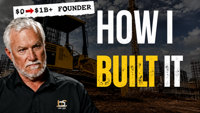 Billionaire Founder: MASTERCLASS on starting a construction company from scratch !